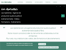 Tablet Screenshot of lesaperettes.com